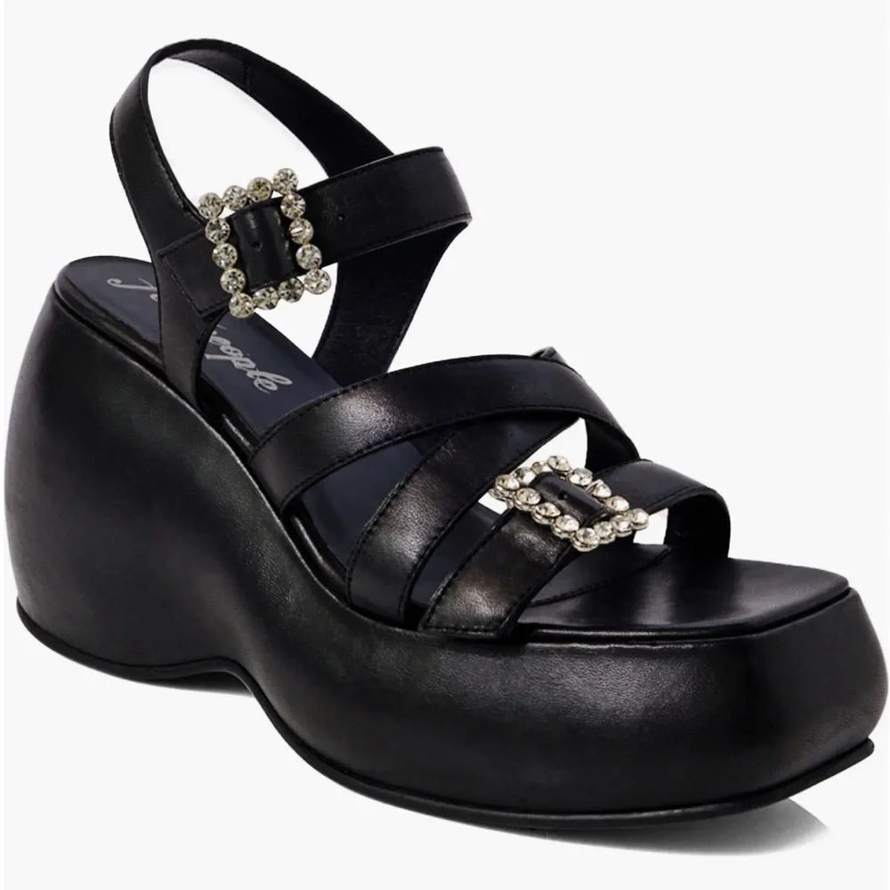 🌸FREE PEOPLE 🌸 Brooklyn Ankle Strap Platform Sandal Size: 10